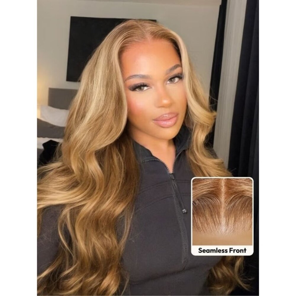 Unice Bye-Bye Knots 7x5 Lace Wig 2" Womens Honey Blonde Body Wave 150% Density